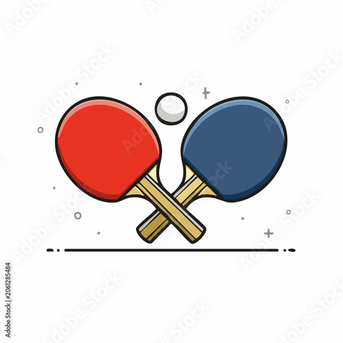 Ping Pong Paddles and Ball