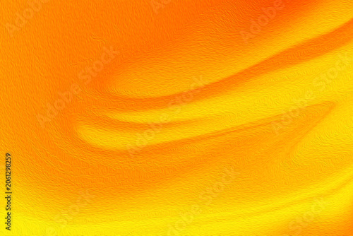 Abstract orange and yellow background with a textured flowing wave pattern