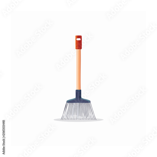 Minimalist red lamp with blue base