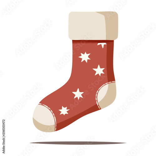 Red flag with white stars on blue field vector