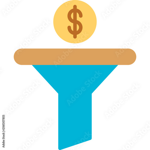 Tableau sur toile Content Curation Icon