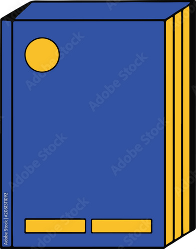 Blue Book Icon Vector Illustration Isolated on White Background