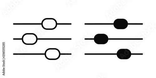 Foto Filter Button icon. Graphic elements vector design.