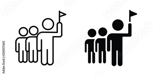 Foto Tour guide people icon. Graphic elements vector design.