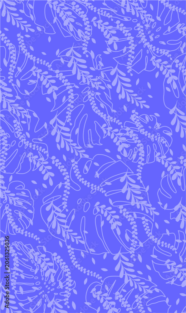 Obraz premium TROPICAL PLANT-THEMED PATTERN