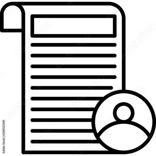 Tableau sur toile Columnist Icon