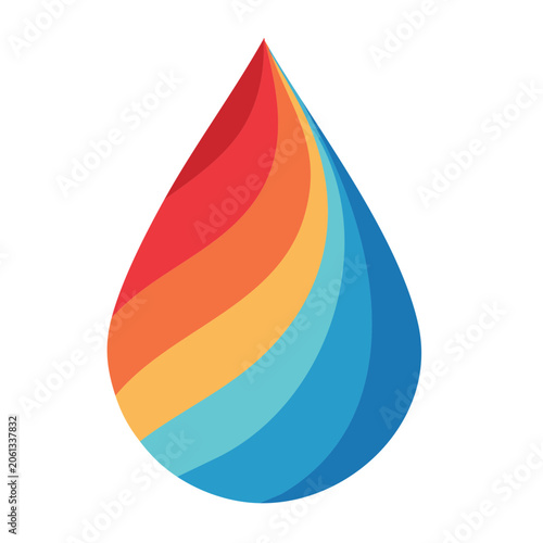 Abstract 3D wave gradient smooth