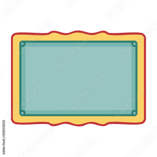 Flat design vector illustration of a tablet