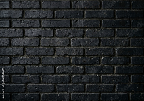 black brick wall