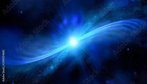 Deep Space Abstract Blue Background