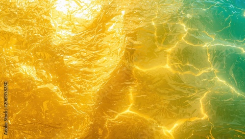Surface of plastic tarp in sunlight.