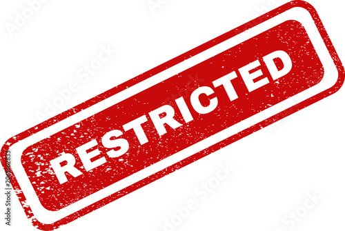 Red rejected stamp on white background