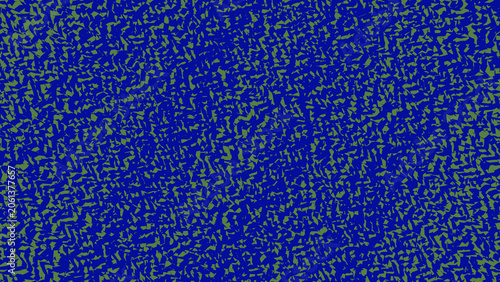 Abstract digital noise pattern with blue and green pixels