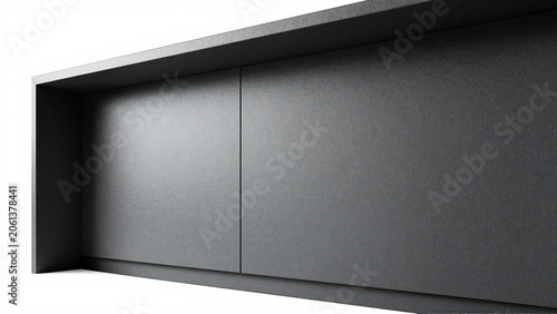 Minimalist Modern Matte Dark Gray Architectural Wall Panel Texture