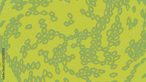 Abstract lime green and olive camouflage pattern design