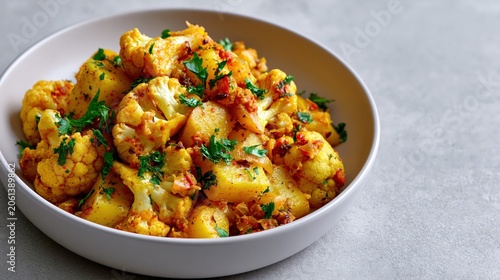 Aloo Gobi, Indian potato and cauliflower curry