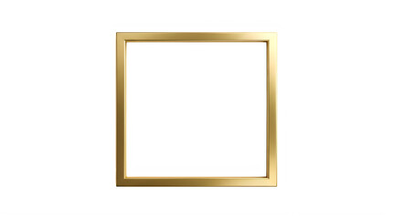 Golden Frame Isolated On Transparent Background For Design Use transparent background