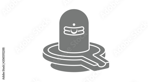 Shiva Lingam Icon, Hindu Deity Symbol, Lord Shiva Worship, Sacred Representation, India Culture