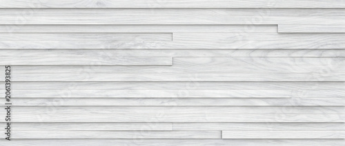 Fotografie Wood background displays an exquisite white timber surface showing modern horizo
