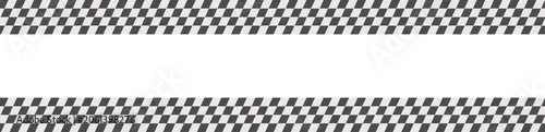 Vintage black-and-white checkered flag pattern illustration, perfect for motorsport themes. Offset retro-style design ideal for textiles and banners, featuring a classic diagonal checkerboard style