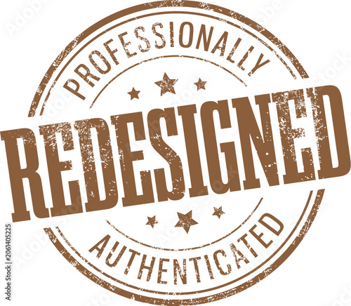 Redesigned Vector Rubber Stamp