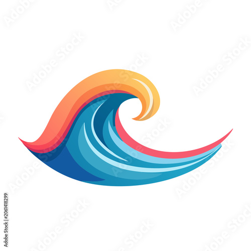Infinity symbol in flat design style