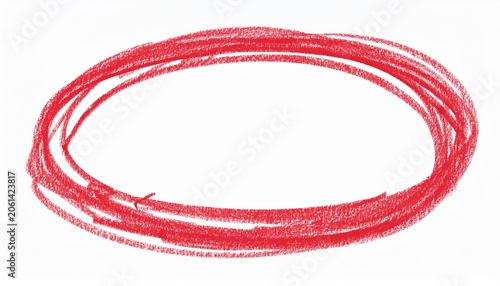 circle highlight chalk oval hand drawn line circles and ovals by pencil crayon pen marker brush chalk rough round underline sketch outline doodle text box handwriting in red color