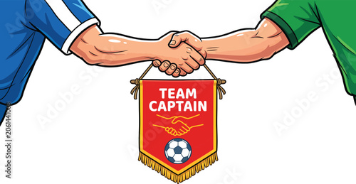 Photos World cup 2026 team captain banner sportsmanship and football partnership illust