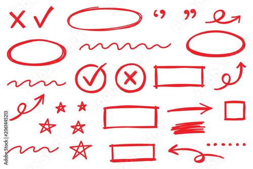 Photos Dynamic highlight and marker show arrow and line, highlight and marker energize design