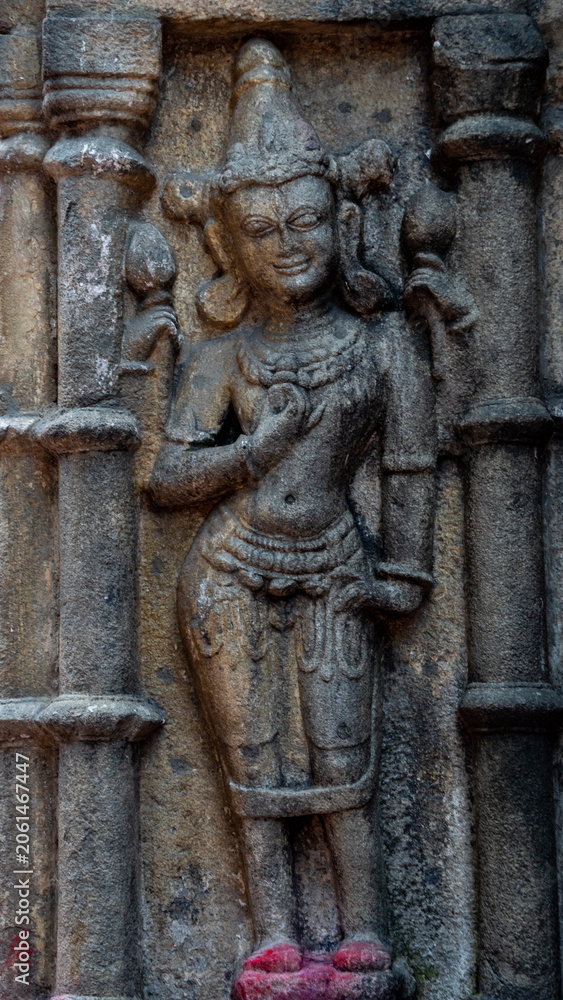 Obraz premium Sculpture or visual arts or three-dimensional artworks on the walls of Kamakhya Temple 11