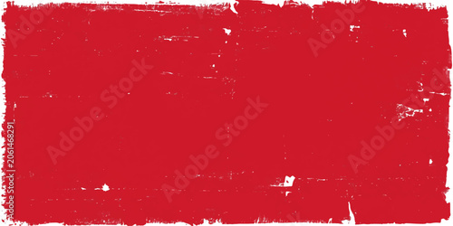Obraz na plátně Red grunge paint background winter christmas holiday card design with snowflake decoration vector texture splatter ink pattern art wallpaper celebration frame red color snow and ink splash style