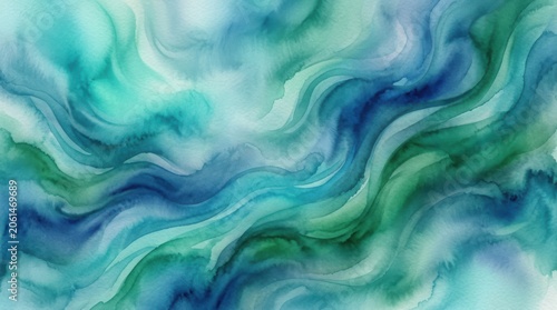 Abstract swirling teal blue green background texture