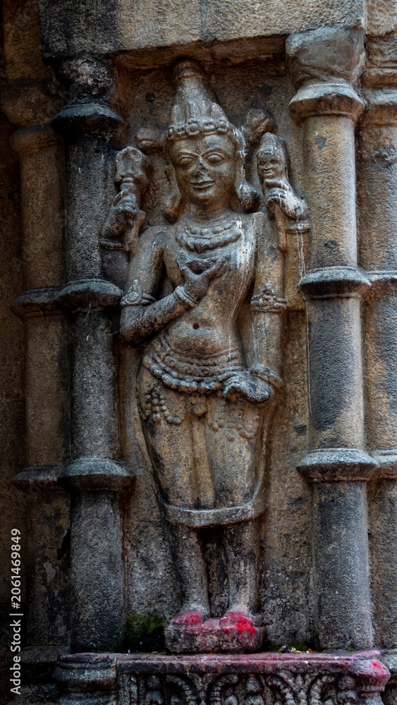 Obraz premium Sculpture or visual arts or three-dimensional artworks on the walls of Kamakhya Temple 12