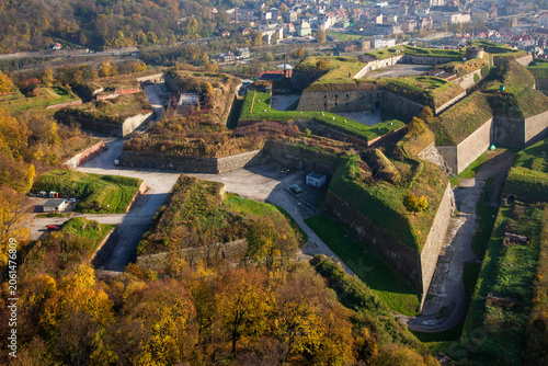 Foto Fortress Klodzko visible aerial view