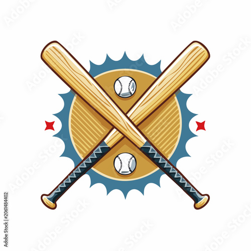 Baseball Bats and Balls Emblem