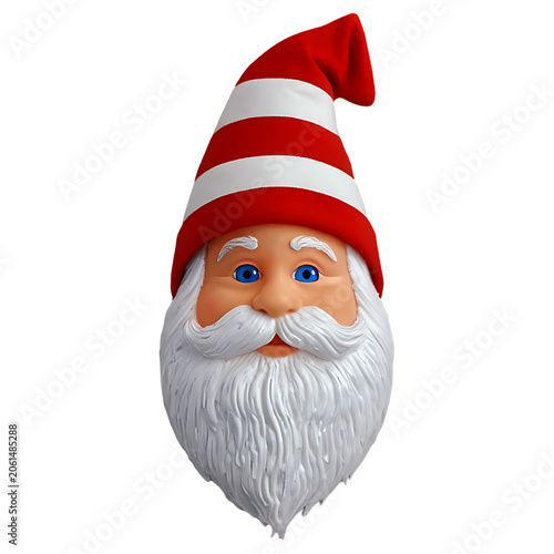 Cartoon Santa Claus Head