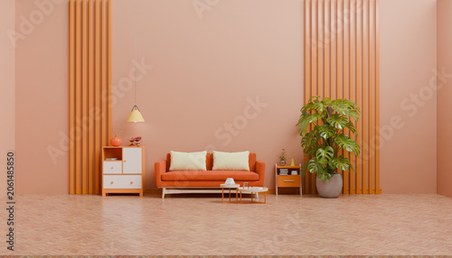 Minimalist Living Room Interior With Warm Tones Decorative Furniture Cozy Atmosphere Modern Styling And Contemporary Home Design Aesthetic