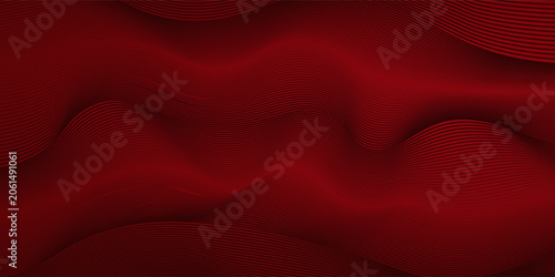 Contemporary technology cover design set. Luxury background with red line pattern (guilloche curves). Premium vector tech backdrop for business layout, digital certificate, formal brochure template
