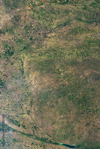 Aerial photo of the Nebraska Sandhills  an important part of the Central Flyway haven for migratory birds