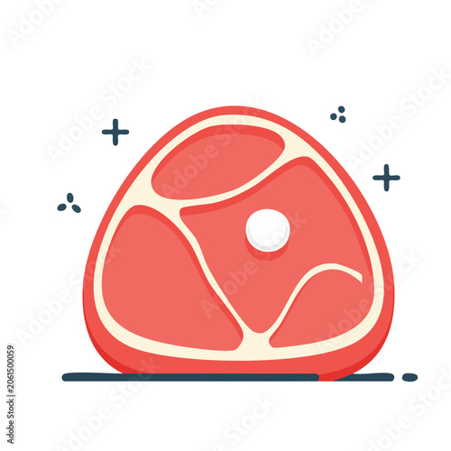 Flat design heart symbol with plus signs