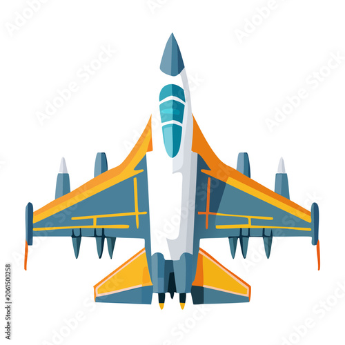 Flat design vector bridge with cables and towers