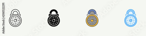 Photos Security Single Icon Pack Multistyle