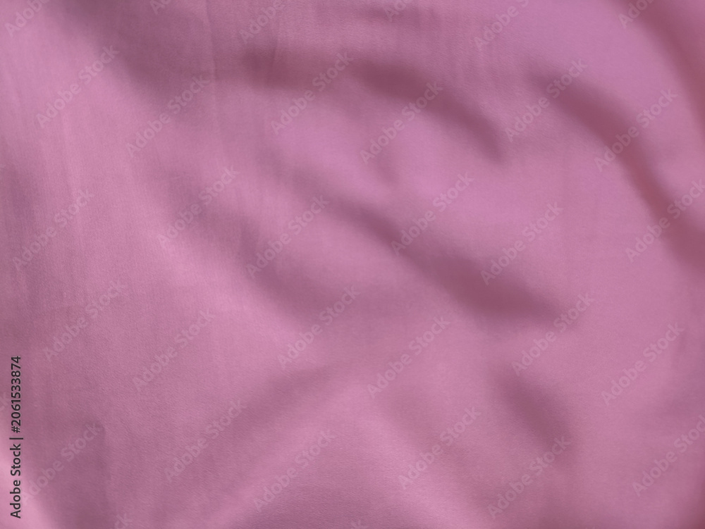 Fototapeta premium Landscape Close-up of Soft Pink Fabric Texture with Folds