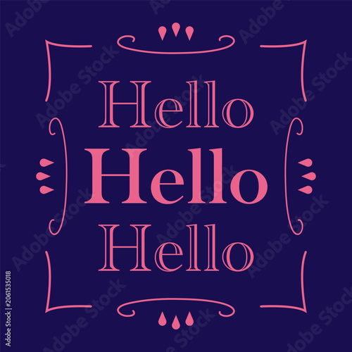 Soft pink letters spell 