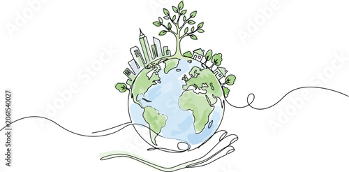Save the Planet Concept for World Environment Day Vector Background