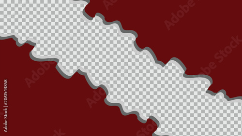 abstract background frame with diagonal liquid slime dripping border on transparent grid