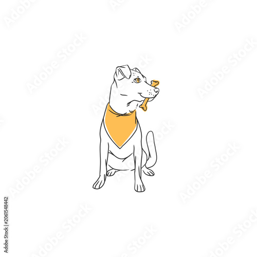 Hand drawn vector abstract graphic line collection with doodle cute funny cartoon dog characters.Vector illustration of funny cartoon adorable cat in trendy style. Line icon pet print.