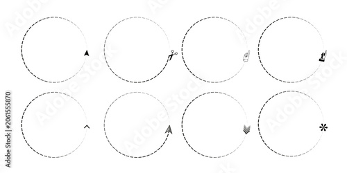 Minimalist round logo design with smooth gradient colors, vector eps format for branding