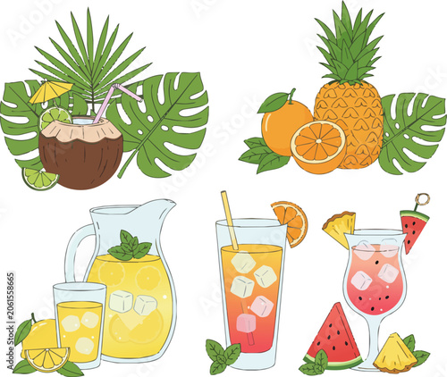 Summer tropical beverage