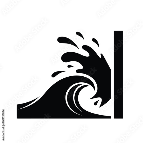 Abstract colorful wave reaction pattern, vibrant gradient design, seamless vector background for science and technology